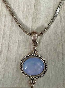 Cadena stainlend dije piedras joyería antigua