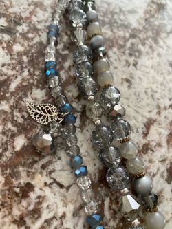 FitBit watch band beaded with charms