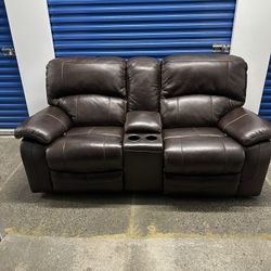 Ashley Furniture Leather Sofa Set
