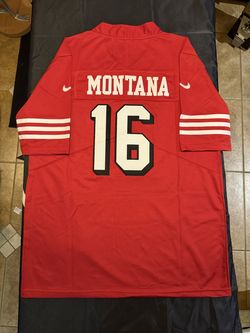 SAN FRANCISCO 49ERS JOE MONTANA STITCHED JERSEY SMALL UP TO 6XL