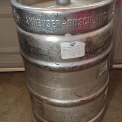 Anheuser-Busch stainless steel beer keg