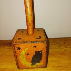 Really Cute Fall/Halloween Candle Holder With Candle