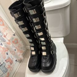 Black Gothic Boots