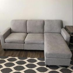 Light Gray Modern Sectional Sofa