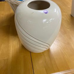 Tan Ceramic Flower Vase $20