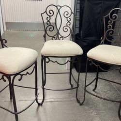 Three High-end Bar-height Stools