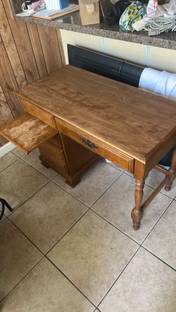 Wooden desk