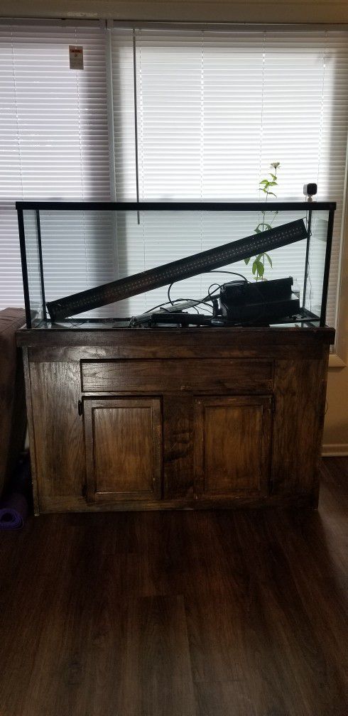 55 Gallon Fish Tank, Stand, Heater, and Filter 
