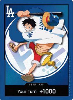 One Piece x LA Dodgers DON!! Promo Card