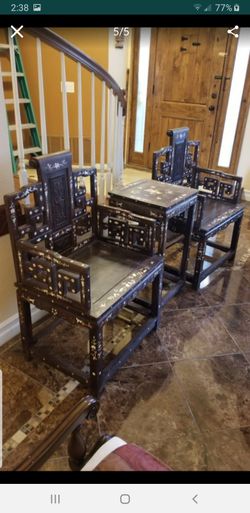 2 seat and a table unique