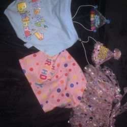Puppy Birthday Hats , Scarf & Tutu 