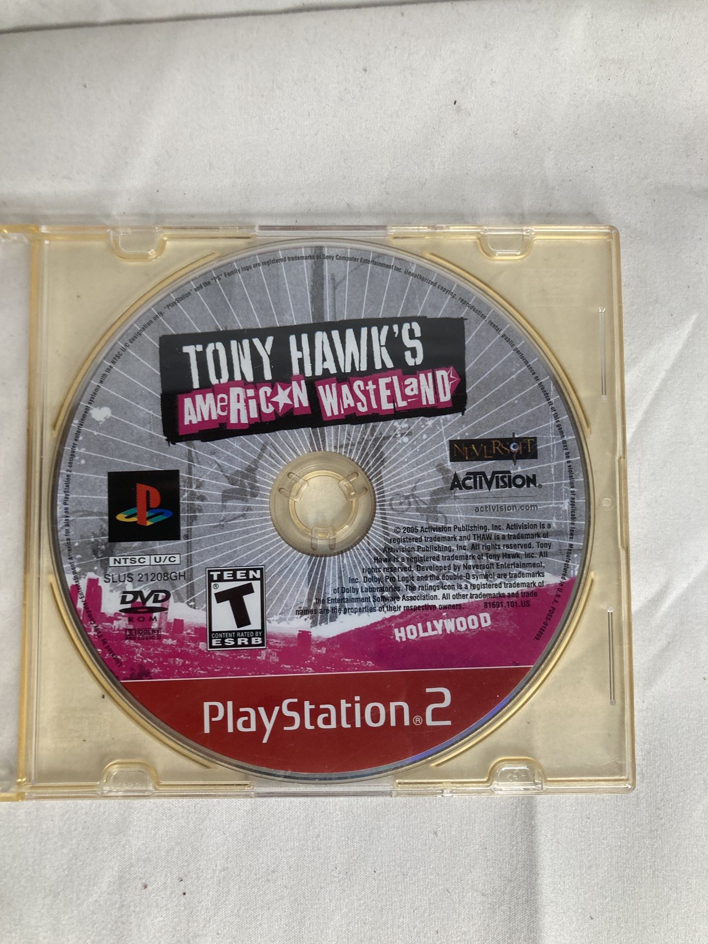 PS2 Tony Hawk’s American Wasteland