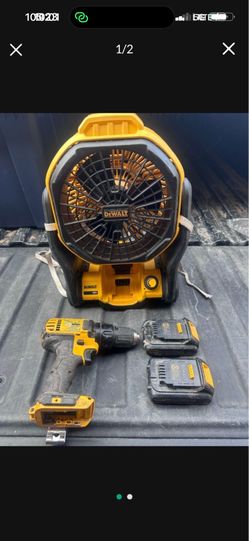 Dewalt fan drill and batteries