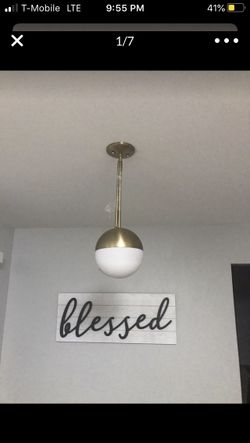 New beautiful gold pendant light fixture