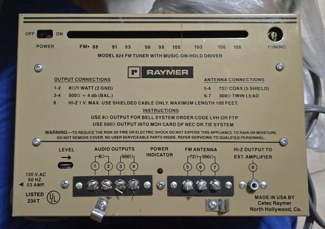 Raymer Model 824 