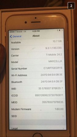 Iphone 6s Gold brand-new in box