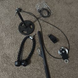 Fitness LAT and lifting pulley system