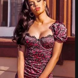 New! For Love and Lemons Melrose Bustier Mini Dress XS