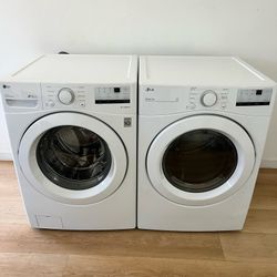 FREE DELIVERY🚚  SMART LG Washer & ELECTRIC Dryer (Stackable)