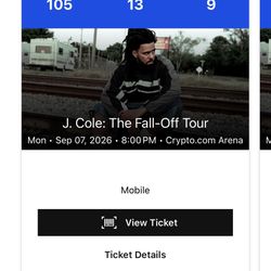 J. Cole Tickets. 