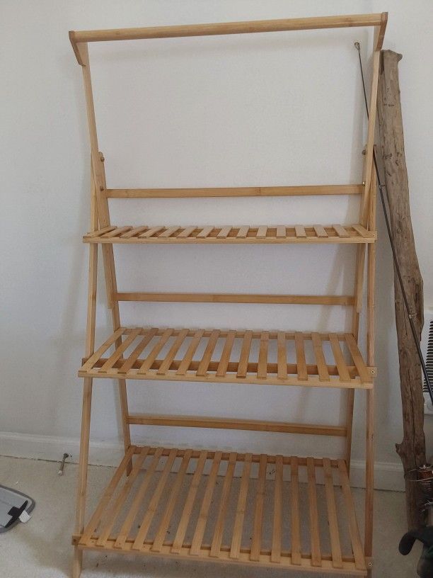 Bamboo 3 Tier Plant Stand *cash only