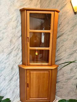 Dyrlund Danish Teak Corner Display Cabinet