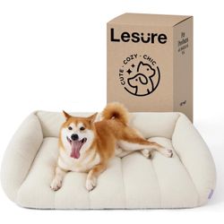 Lesure Orthopedic Dog Bed Sofa for small Dogs, Waterproof Dog Couch with Removable Washable Cover,
