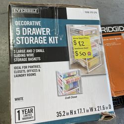 SaleSumo DECORATIVE 5 DRAWER STORAGE KIT*