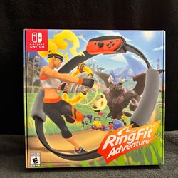 Nintendo Switch Ring Fit Adventure – Complete with Ring-Con, Leg Strap & Game (Like New)