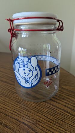 Pillsbury Doughboy Glass Canister