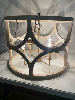 Large Round Chandelier Light Fixture