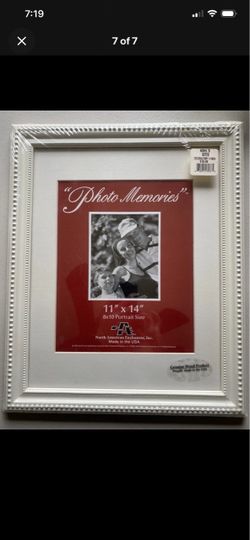 White Wood Picture Frame 11x14