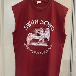 Vintage 90s Swan-Song Tribute To Led Zeppelin Shirt Size M 