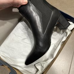 Cole Haan Etta Black Leather Etta Bootie