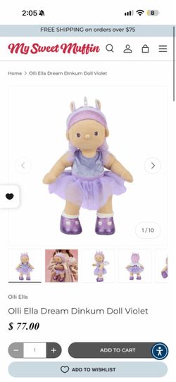 Ollie Ella Dream Dinkum Doll Violet
