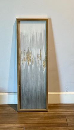 Attractive Gold Framed Wall Art, Artwork, 35.5”x12”, Home Decor, Excellent Condition!