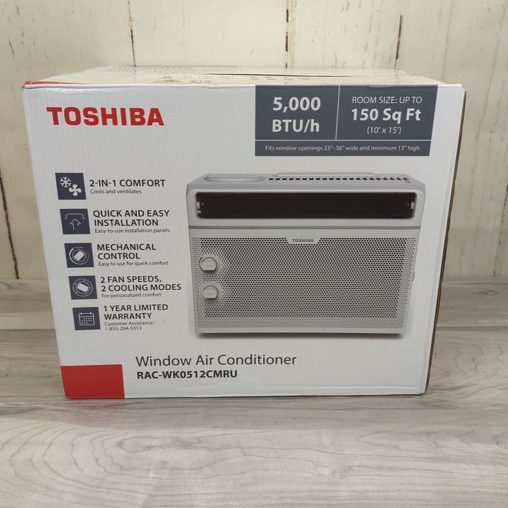 Toshiba RAC-WK0512CMRU Window Air Conditioner A/C Unit 5000 BTU New
