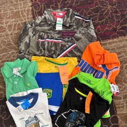 12 New w/tags Boys Large, 12/14, 8/10, 7/8, RL, Camo Jacket, Jerseys, Shirts