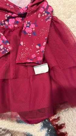 Marroon floral print carters dress