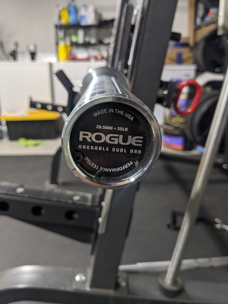 Rogue rackable Curl Bar EZ Curl