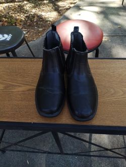 Men's Black Leather Boots