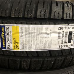 Brand New Tires (1) Goodyear Wrangler SRA (P275/60R20) (Single) ($175)
