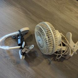 Portable Light And Fan 