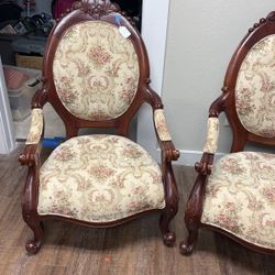 Set Of Two Matching Antique Chairs