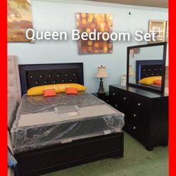 💥 Black Queen Bedroom Set 