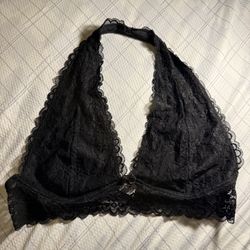 Black Lace Bralette, size xl