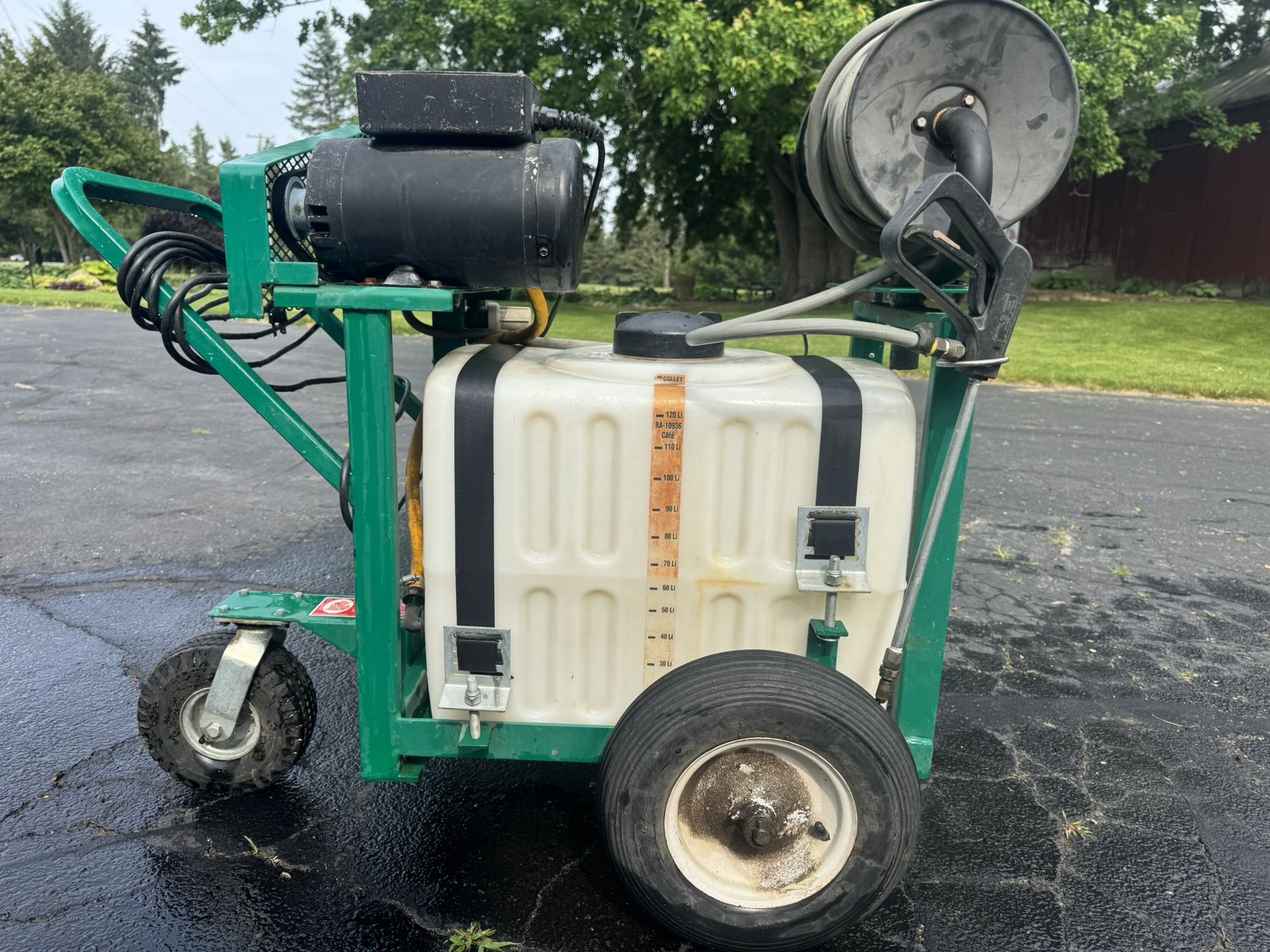 💥 MS Commercial 31 (120 liters)Gal Cart Sprayer – Electric Pump, Hose Reel – ISO 9001 💥 $875