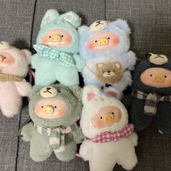 LULU PIG JOYFUL TIME PLUSH PENDANT 