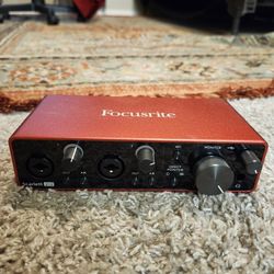 Focusrite Scarlett 2i2 3rd Gen USB Audio Interface for Recording