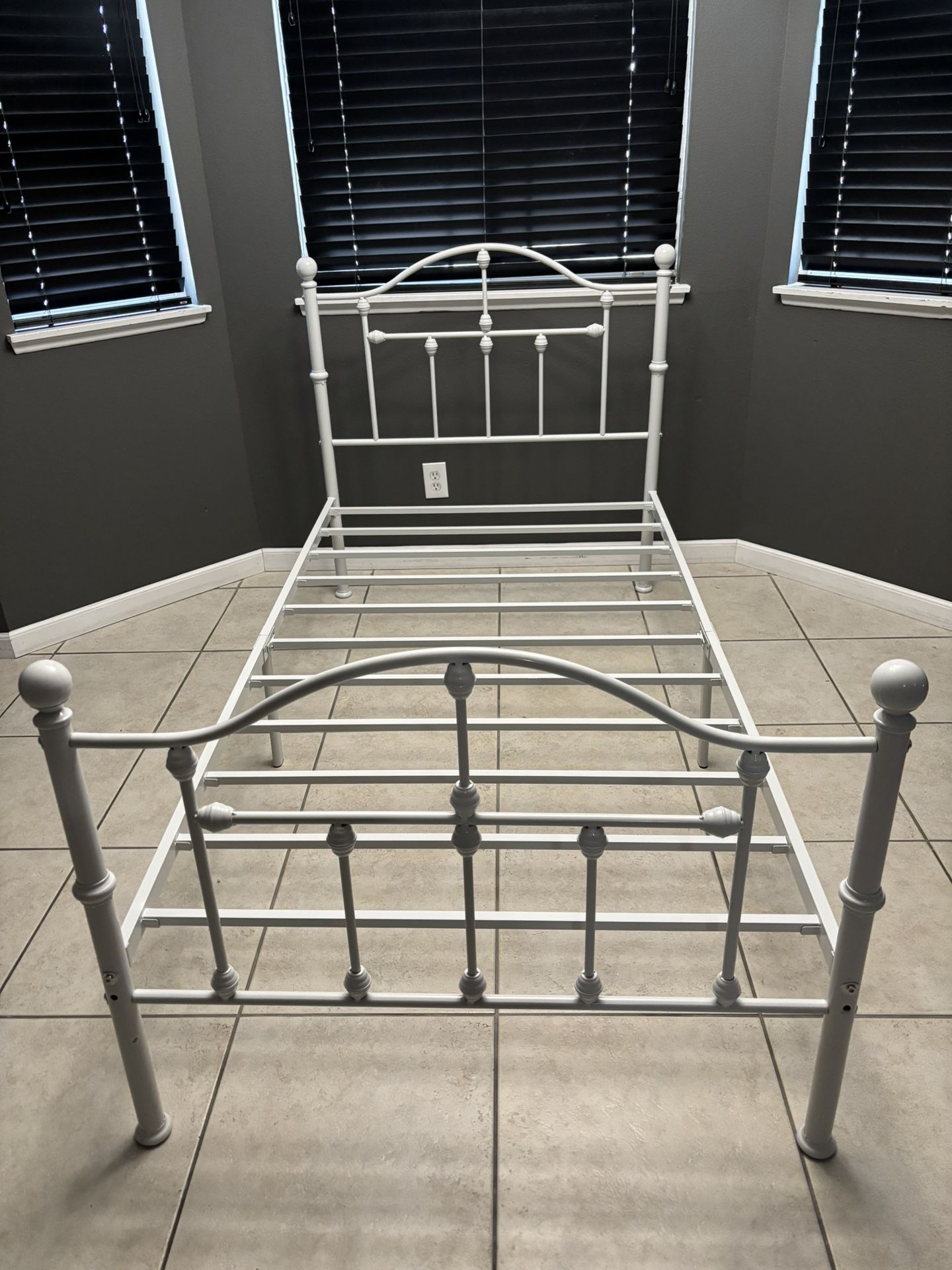 White Twin Bed Frame